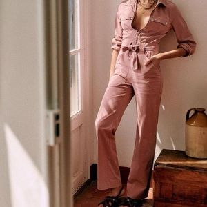 Sezane pink “bob” jumpsuit